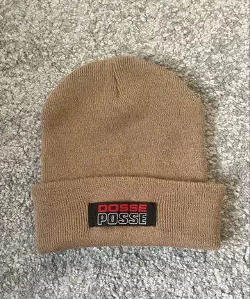Dosse Posse 대마 자수 린넨 카키 베이지 비니 니트