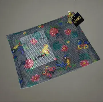 페이러 하이디 메쉬 파우치 그레이 L 새상품