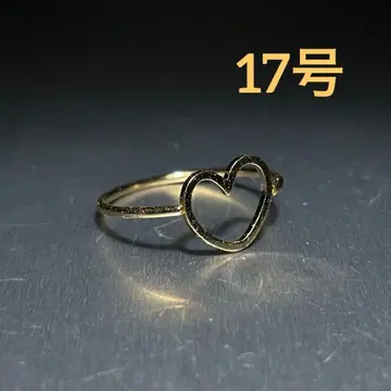빈티지 패션반지 골드 17호 하트 오픈링 반지