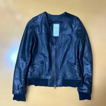 가죽 블루종 자켓 라이더 블랙 양가죽 시프스킨