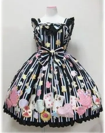 엔젤릭 프리티 Wonder Cookie 오버롤 스커트 머리띠