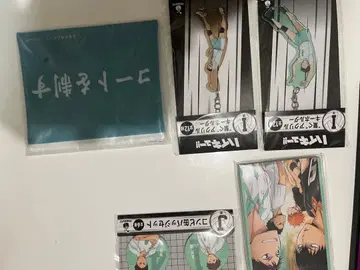 하이큐!! 아크릴 키링 파우치 캔뱃지 5종 세트