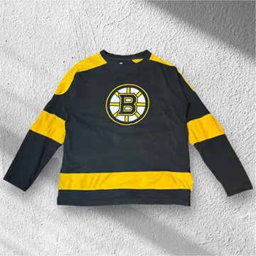 보스턴 블루 로고 긴팔 티셔츠