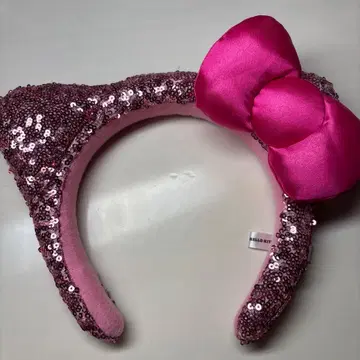 키티 스팽글 머리띠 핑크 유니버셜