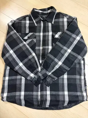 LA GATE 플란넬 퀼팅 셔츠 자켓