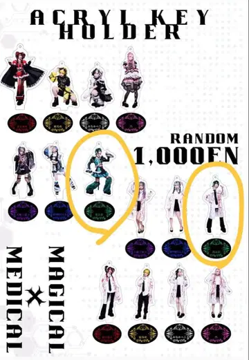 후카이누마 아크릴 키링 2종 세트