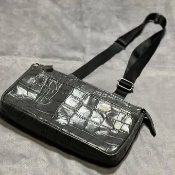 레어 렉서스 악어 무늬 가죽 숄더 그레이 고급 벨트 사양