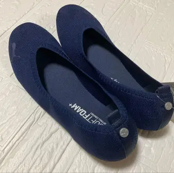 PUMA 네이비 슬립온 발레 슈즈