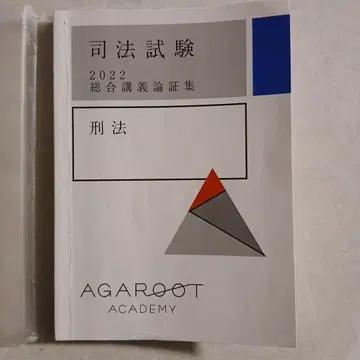 아갈루트 사법시험 2022 종합강의 논증집 형법