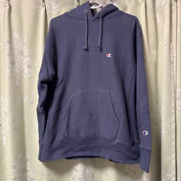 Champion Reverse Weave 후드티 L 다크 네이비