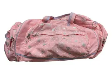 새상품급 메조 피아노 핑크 하트 도트 보스턴 백 여행 백