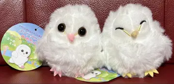 수리부엉이 메메탄 LMC 사이즈 봉제 인형 마스코트 2종 세트