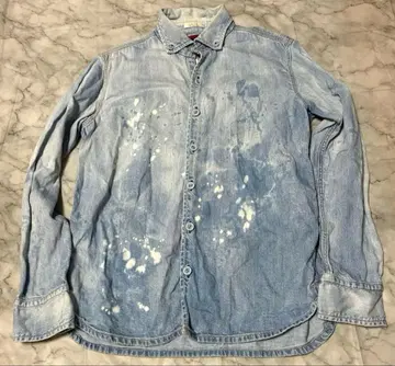 [레어] 일본제 브루나보인 블리치 버튼다운 데님 셔츠 고품질