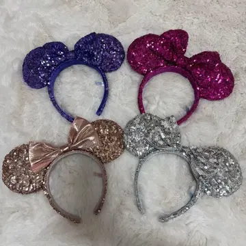 도쿄 디즈니 리조트 스팽글 미키 머리띠 4개 세트 판매