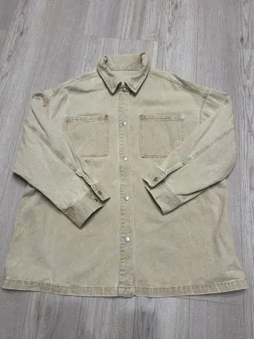 LEPSIM 프린지 BIG 데님 셔츠