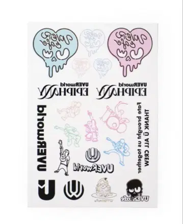 UVERworld UVERCafe 타투 씰