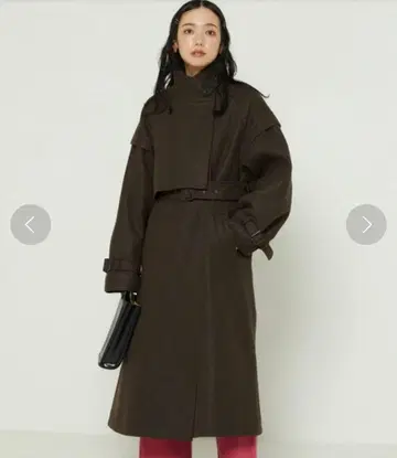 freaks store 브라운 롱 코트