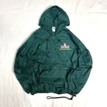 [ Badger ] 아노락 후드티 드로 코드 기업 로고 그린 L