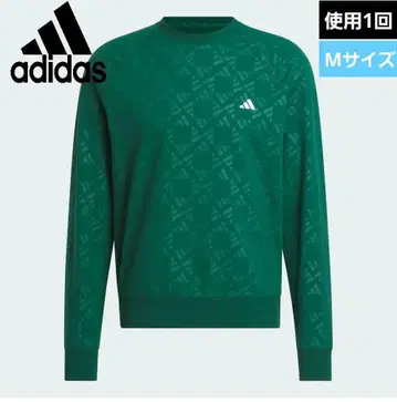 1회 사용 아디다스 골프 래글런 슬리브 긴팔 맨투맨 M 사이즈 그린