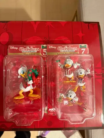 디즈니 크리스마스 피규어 세트