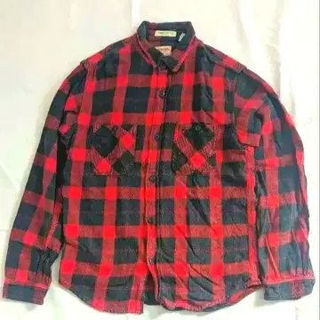 SUGAR CANE 버팔로 체크 플란넬 셔츠