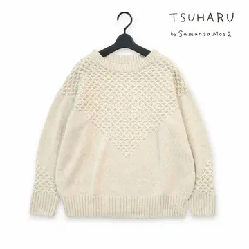 새상품급 TSUHARU by Samansa Mos2 케이블 짜임 니트