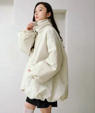 [ apres jour clair ] 벌룬 충전솜 아우터