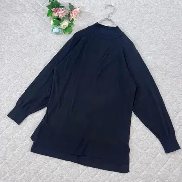 부즈루드 [ Free ] 스웨터 니트 모크넥 튜닉 기장 긴팔