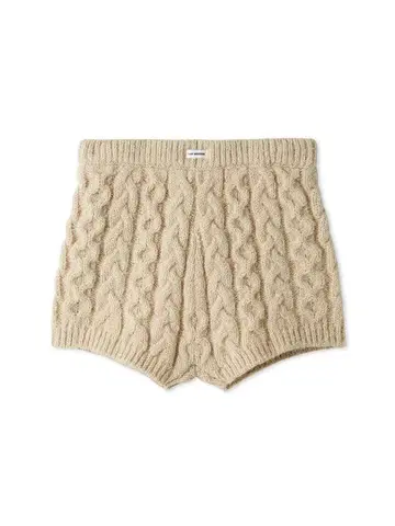 LILY BROWN 니트 숏팬츠 베이지