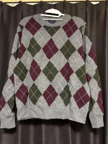 Lands' End 아가일 무늬 스웨터 L