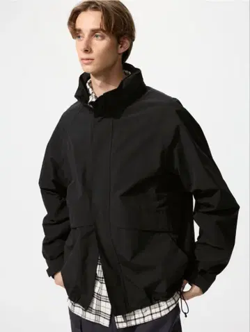 유니클로 UNIQLO / 윈드프루프 스탠드 블루종 S