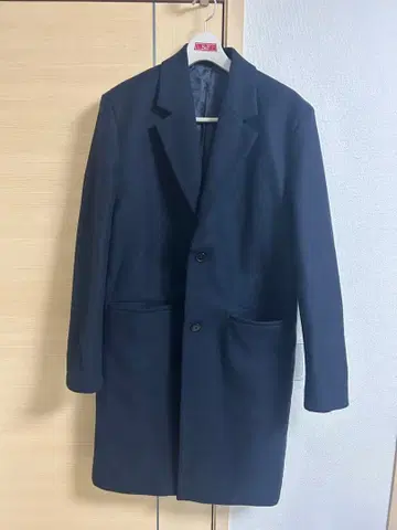 ZARA 네이비 체스터 코트 EUR XL