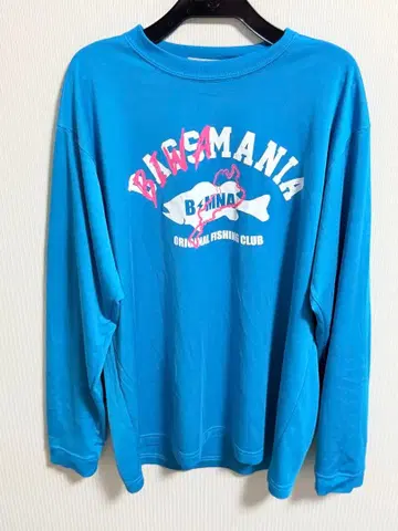 한정품 BASSMANIA BIWAMANIA 롱T셔츠 파랑