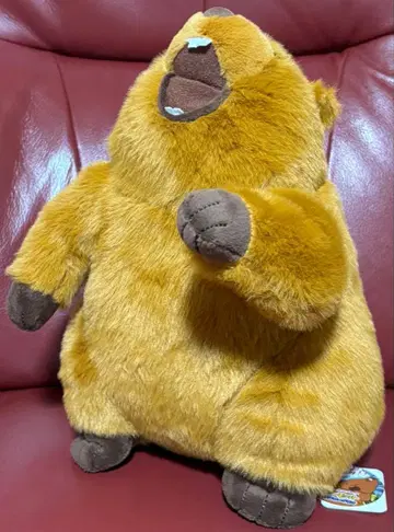 맹렬한 고함이 울려 퍼진다! 분노의 마모트 싸움 음성 봉제 인형