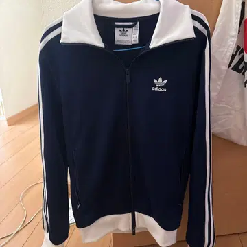 adidas 네이비 집업 저지