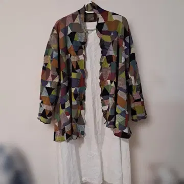 바바구리 코튼 울 더블 겉옷 가디건