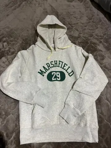 Champion 후가공 후드티 M 그레이 아이보리