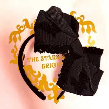 BABY, 그로그랭 리본 머리띠 블랙