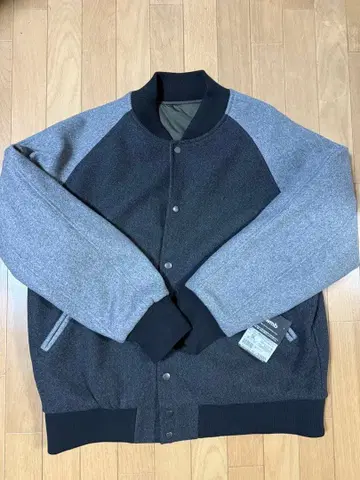 워크맨 멜톤 x 표주박 퀼트 리버서블 스타디움 점퍼