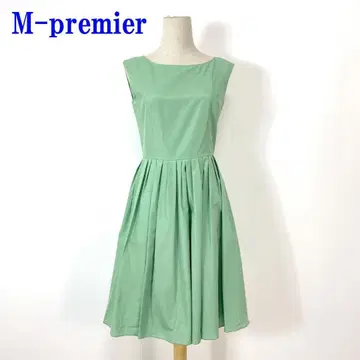 엠프리미어 슬리브리스 원피스 그린 폴리에스테르 36 C3805