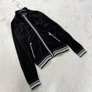 [ 세오리아 ] ( L ) 벨벳 후드티 저지 블랙 긴팔