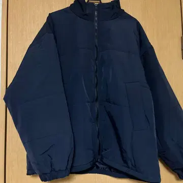 flaner 루즈 립스탑 충전솜 블루종 네이비