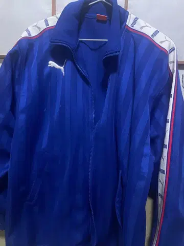 푸마 스트라이프 저지 파랑