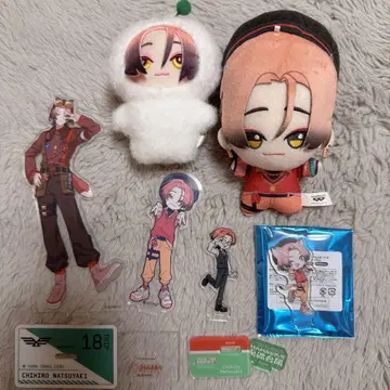 18TRIP 나츠야키 치야 마스코트 봉제 인형 아크릴 스탠드 세트