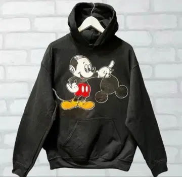 남녀 공용 유머 패러디 후드티/블랙