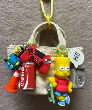 주렁주렁 키링 캔버스 백 라이트 포함