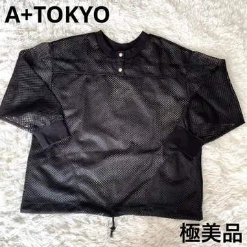 [컨디션 최상] 에이플러스 도쿄 메쉬 커버 상의 스포티 레이어드