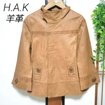 H.A.K 하크 램 양가죽 가죽 자켓 램 가죽 천연 가죽 새상품급