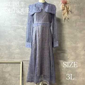 루일 에 부티크 레이스 콤비네이션 스칼라 머메이드 실루엣 원피스