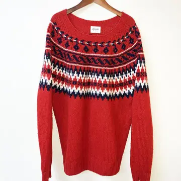 morris & sons 스코틀랜드제 페어아일 패턴 니트 스웨터